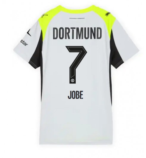 Borussia Dortmund Jobe Bellingham #7 Venkovní Dres pro Dámské 2025-26 Krátký Rukáv Borussia Dortmund Jobe Bellingham #7 Venkovní Dres pro Dámské 2025-26 Krátký Rukáv